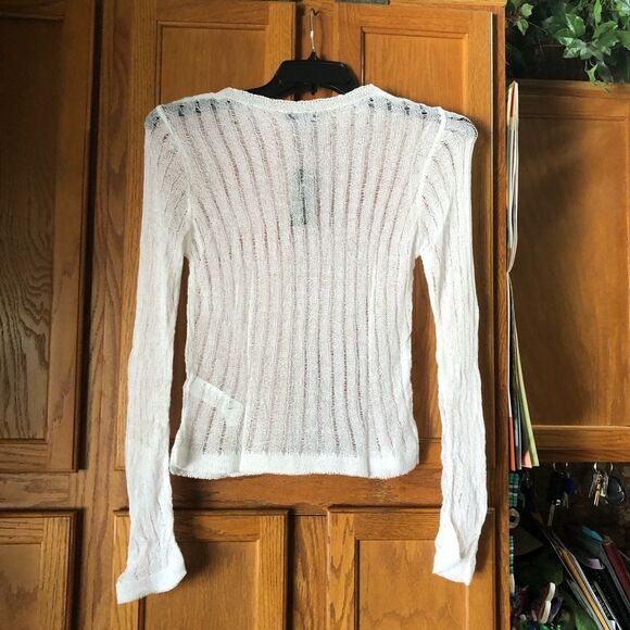 NWT PRETTYLITTLETHING Sheer Ribbed Knit Long Sleeve Top Plus Size XL - Picture 8 of 11